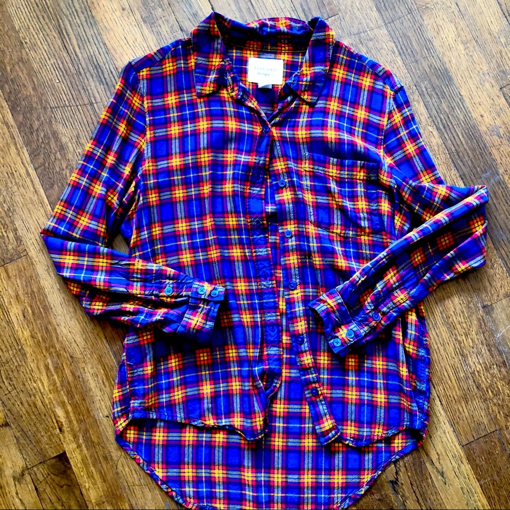 Forever 21 button up plaid - Christmas plaid